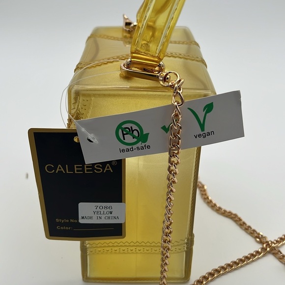 NWT Jelly Box Purse - Yellow - Picture 11 of 13